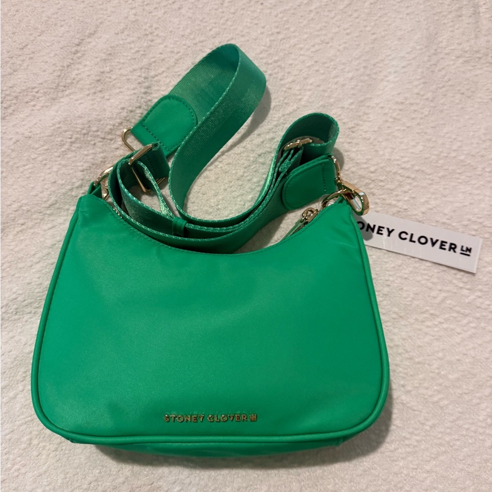 Stoney Clover Curved Crossbody in Avocado
